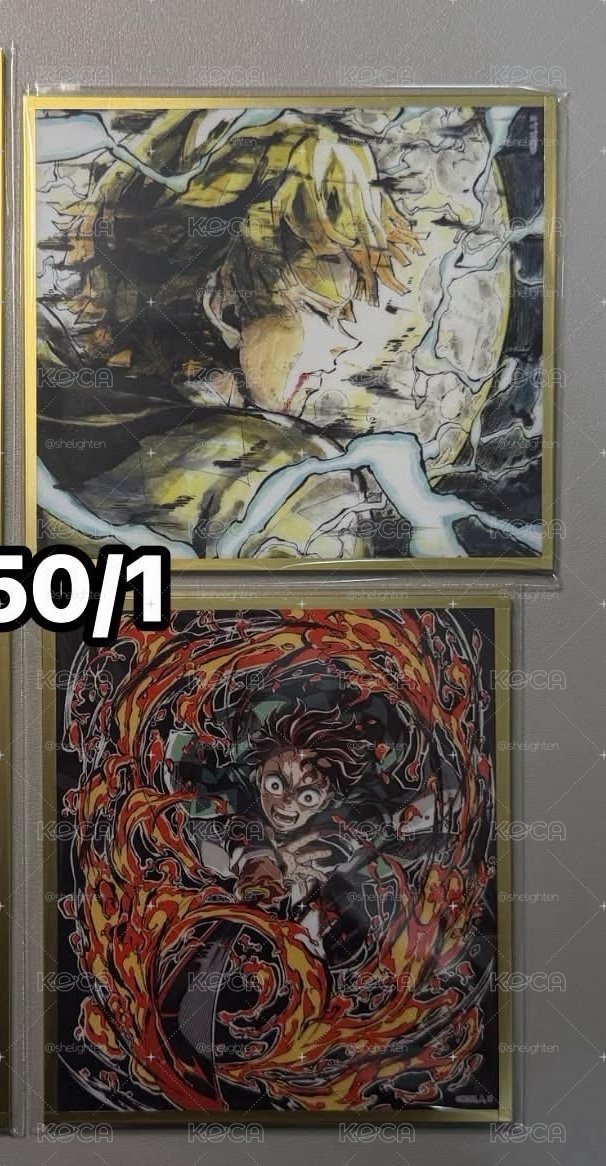 鬼滅之刃 色紙 昭和徽章 立牌  小熊徽章 善逸、天元、炭治郎、童磨⋯