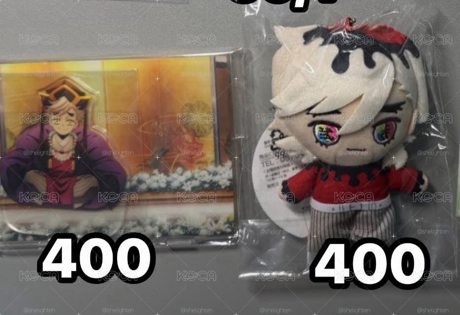 鬼滅之刃 色紙 昭和徽章 立牌  小熊徽章 善逸、天元、炭治郎、童磨⋯