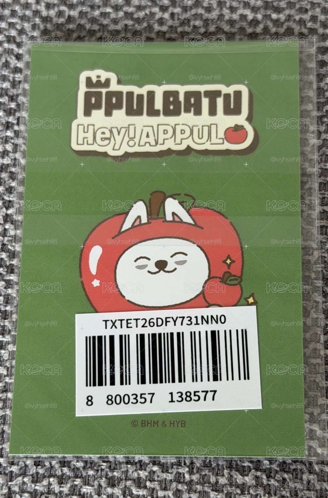 角巴兔 台北場蘋果快閃店 秀彬/杋圭滿額卡+哼呀寧id 卡