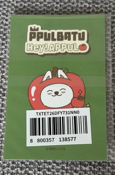 角巴兔 台北場蘋果快閃店 秀彬/杋圭滿額卡+哼呀寧id 卡