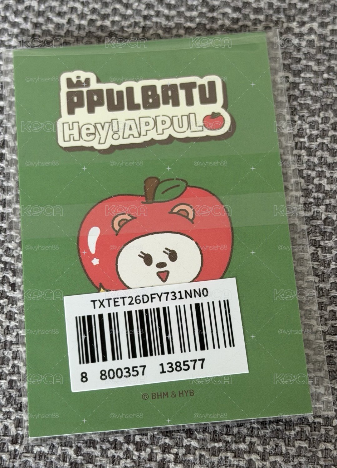 角巴兔 台北場蘋果快閃店 秀彬/杋圭滿額卡+哼呀寧id 卡