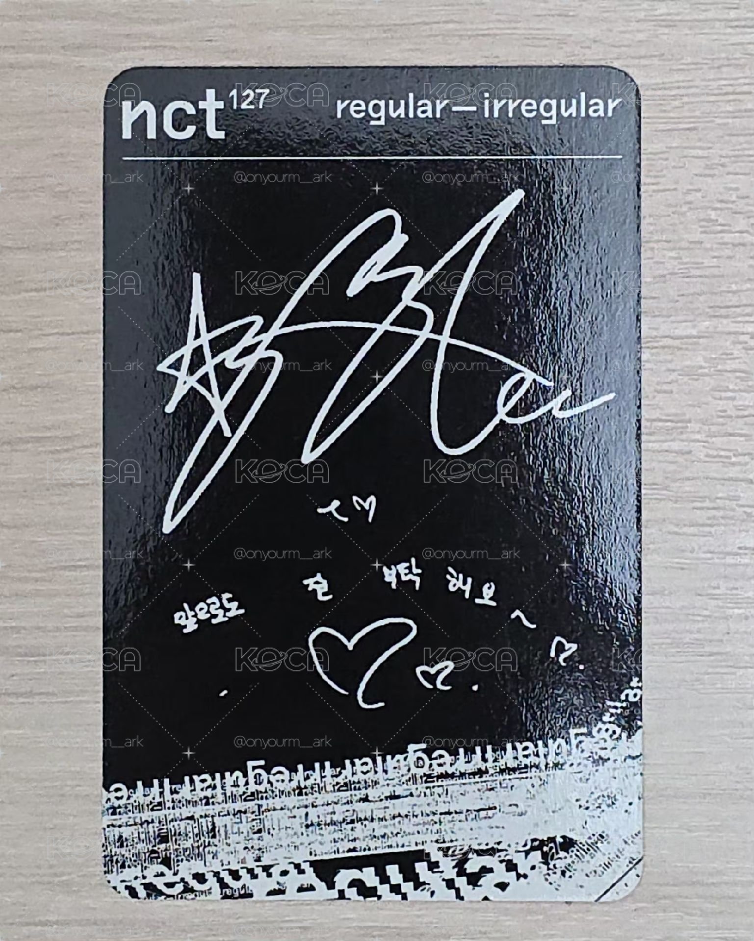 [Taeyong] Regular-lrregular 專輯卡 irregular