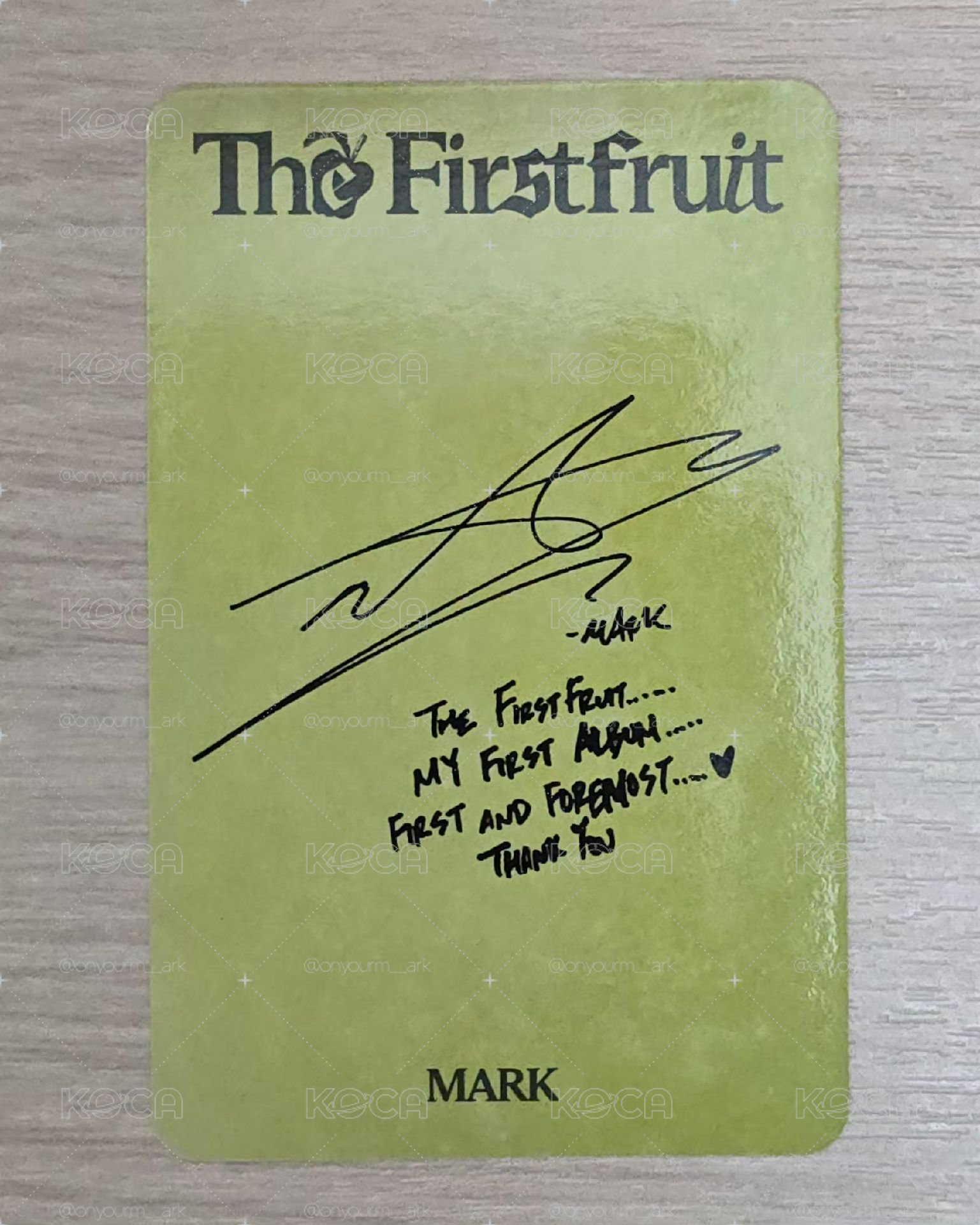 [Mark] The Firstfruit 專輯卡-Trilgogy ver.