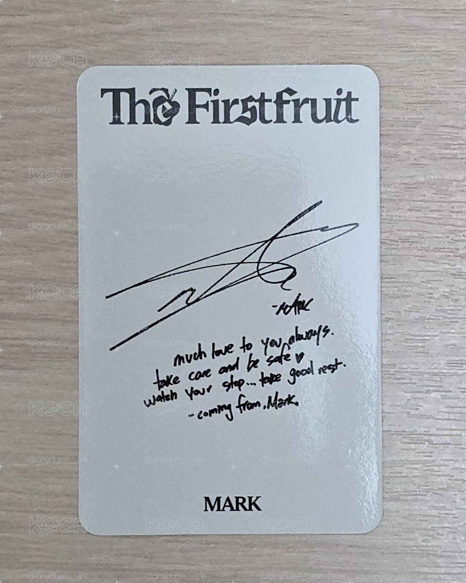[Mark] The Firstfruit 專輯卡 photobook ver.