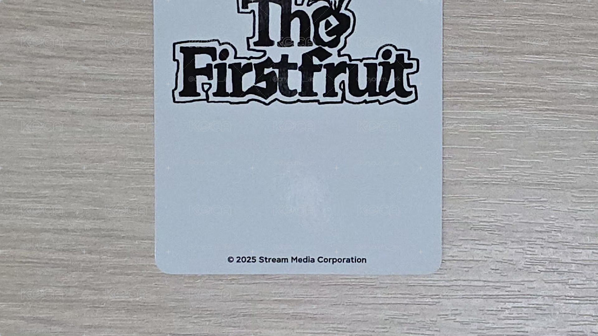 可議價 [Mark] The Firstfruit 入場卡 / 場限卡 日本 showcase