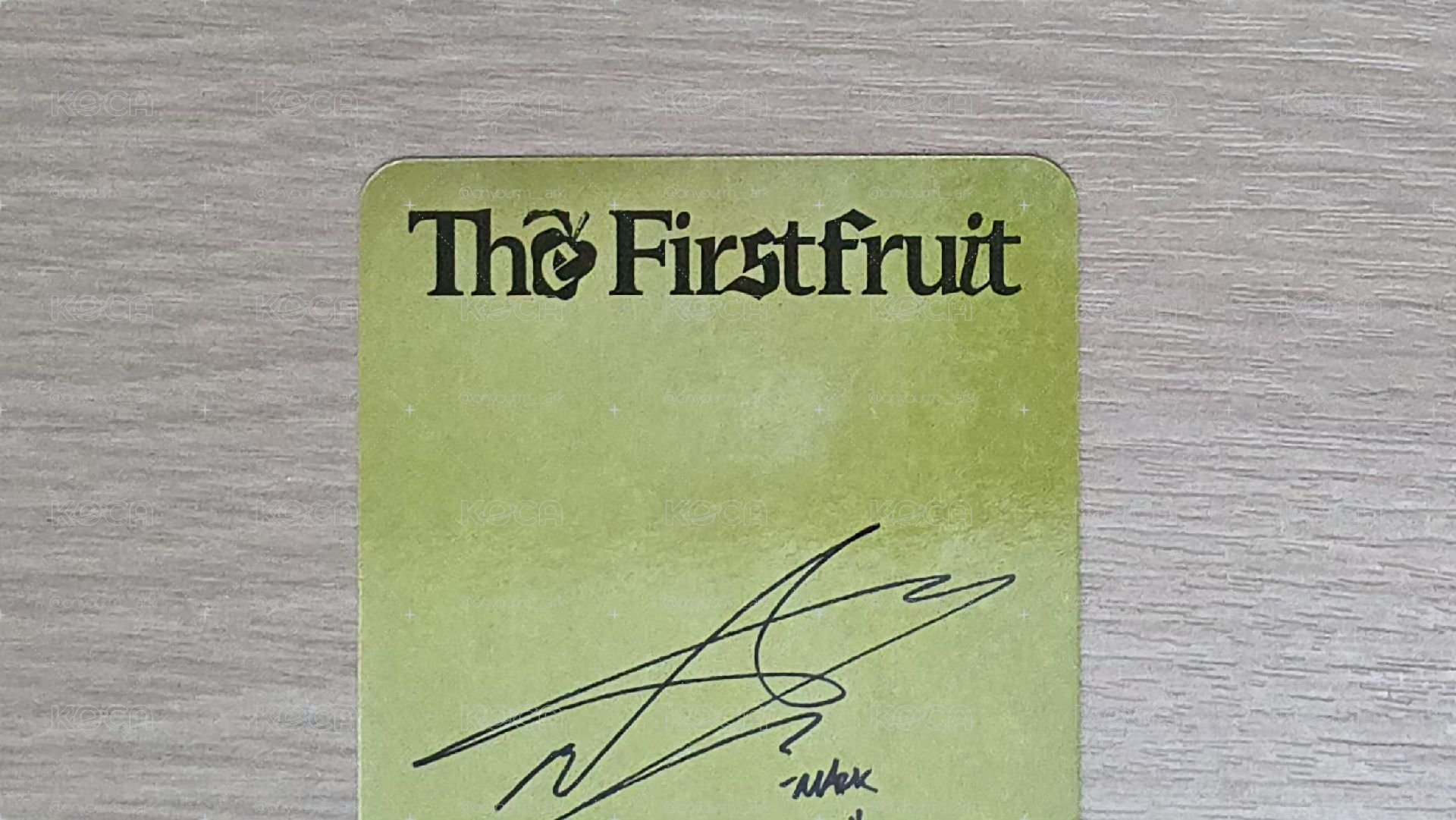 [Mark] The Firstfruit 專輯卡 -Trilogy ver.