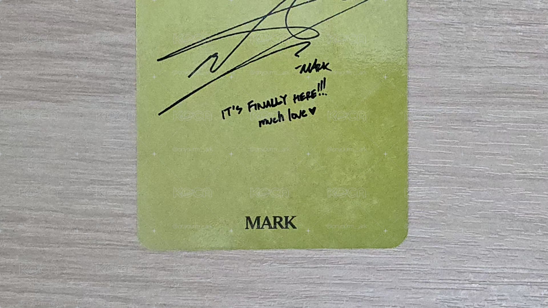 [Mark] The Firstfruit 專輯卡 -Trilogy ver.