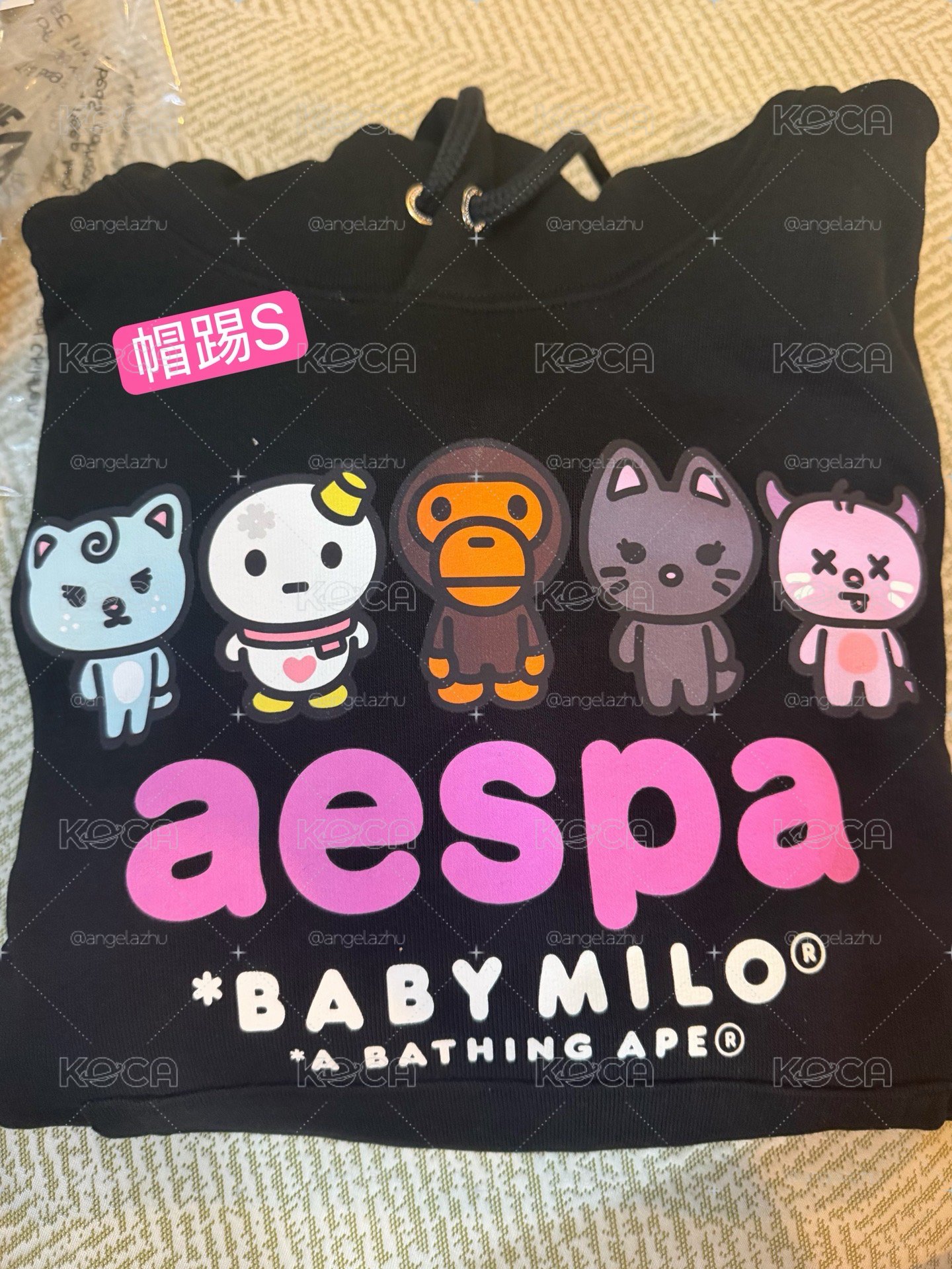 BAPE aespa聯絡帽踢S碼