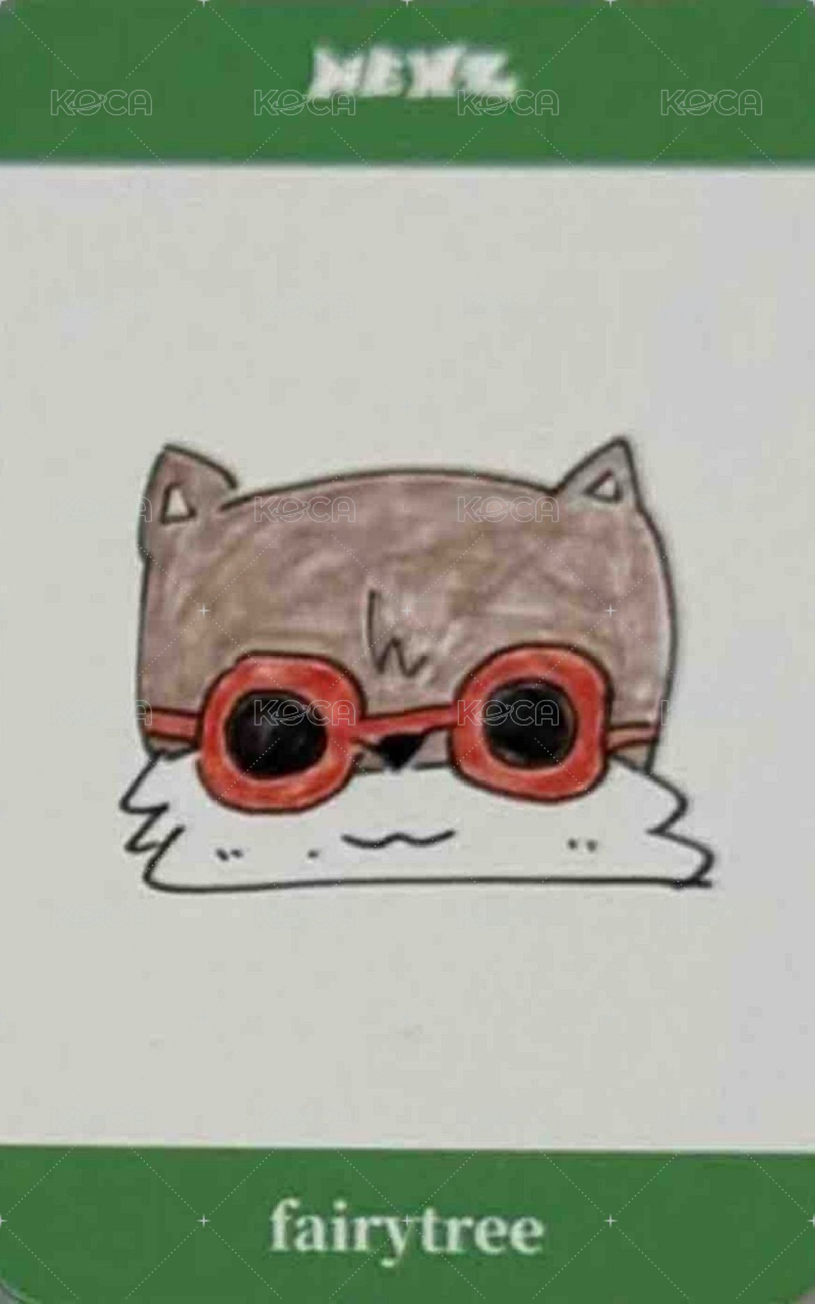 Mmchk 仙女樹 1.0 台北簽名會 簽售卡  背面