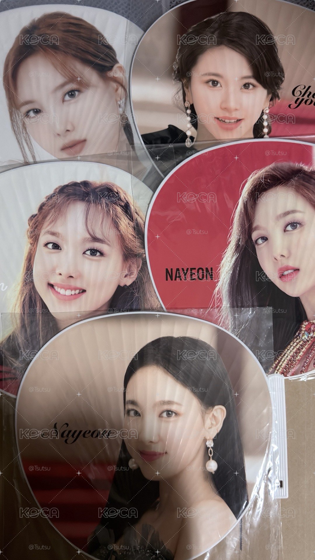 （現貨整圖出 5把一起）Twice 娜璉 彩瑛 日巡 日本 大扇 扇子