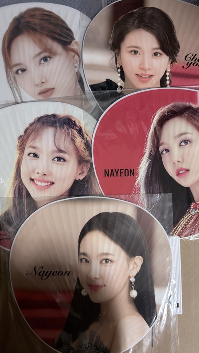 （現貨整圖出 5把一起）Twice 娜璉 彩瑛 日巡 日本 大扇 扇子