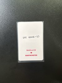 BANILA CO 1.0 代言卡 