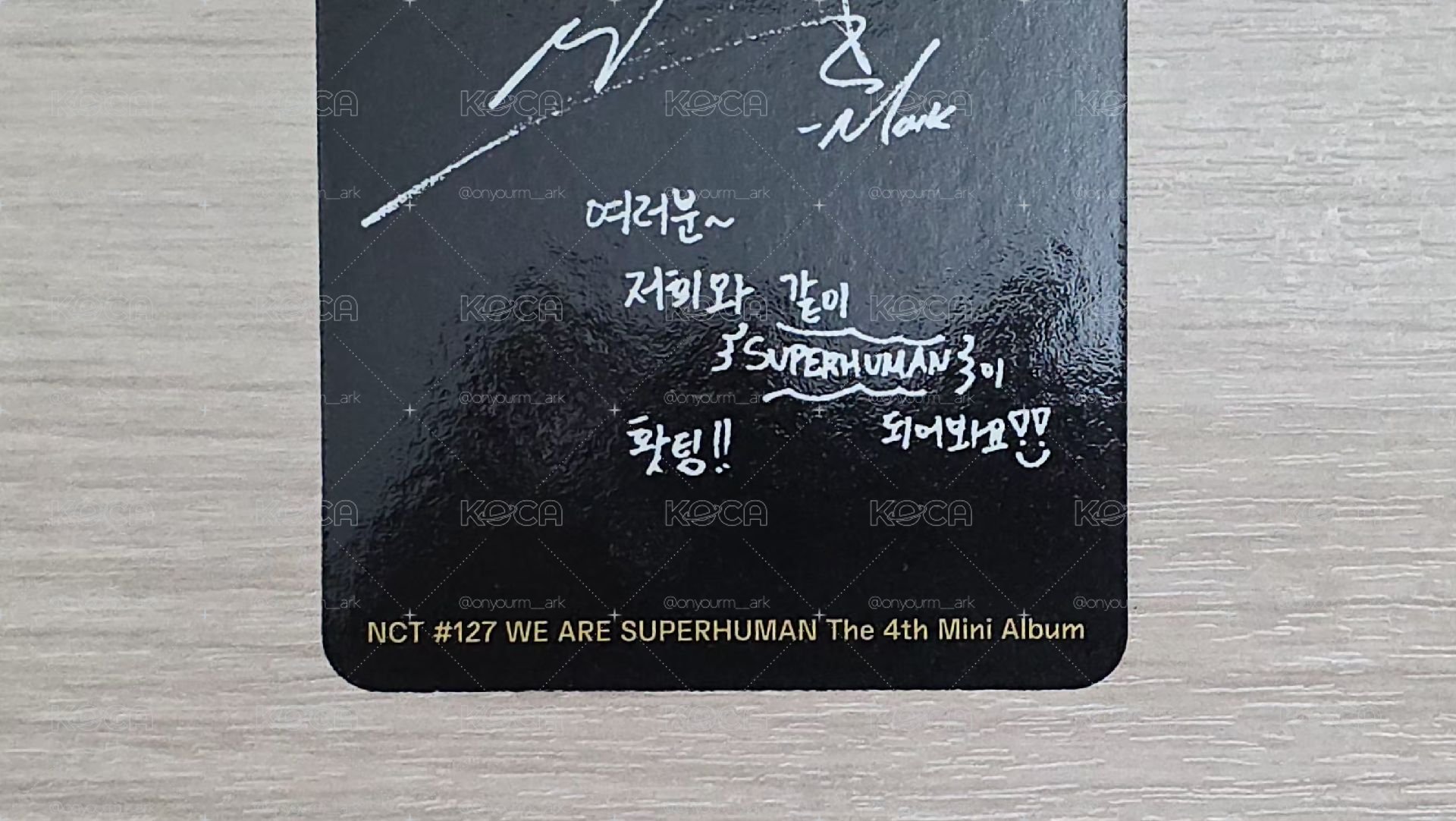 [Mark] We Are Superhuman 專輯卡