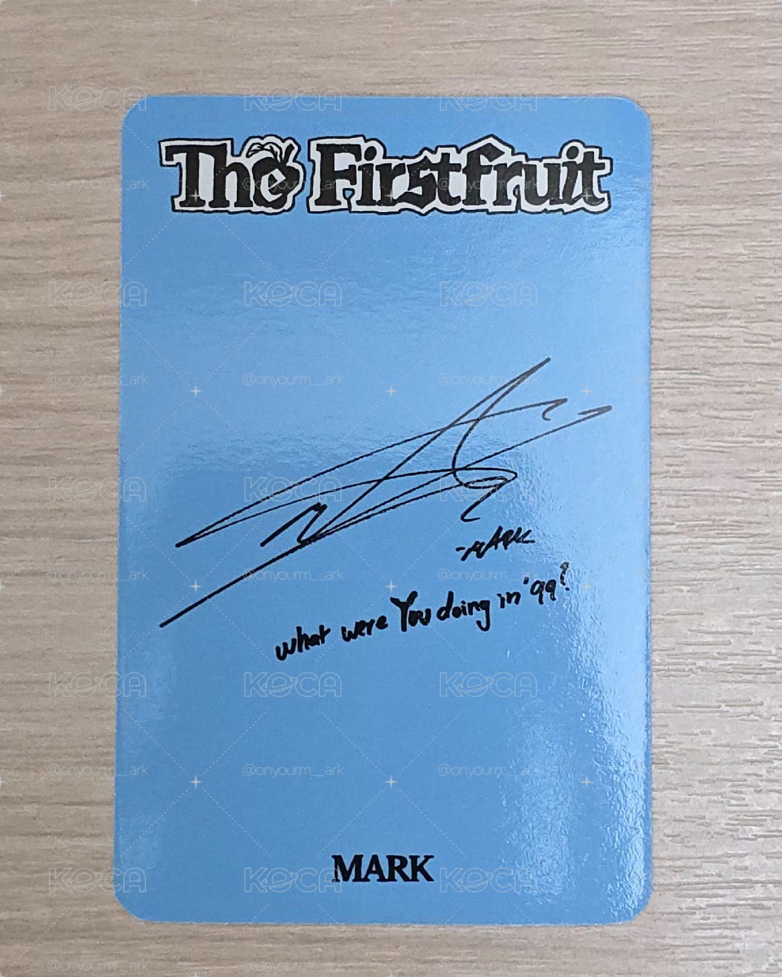 [Mark] The Firstfruit 專輯卡 square flap