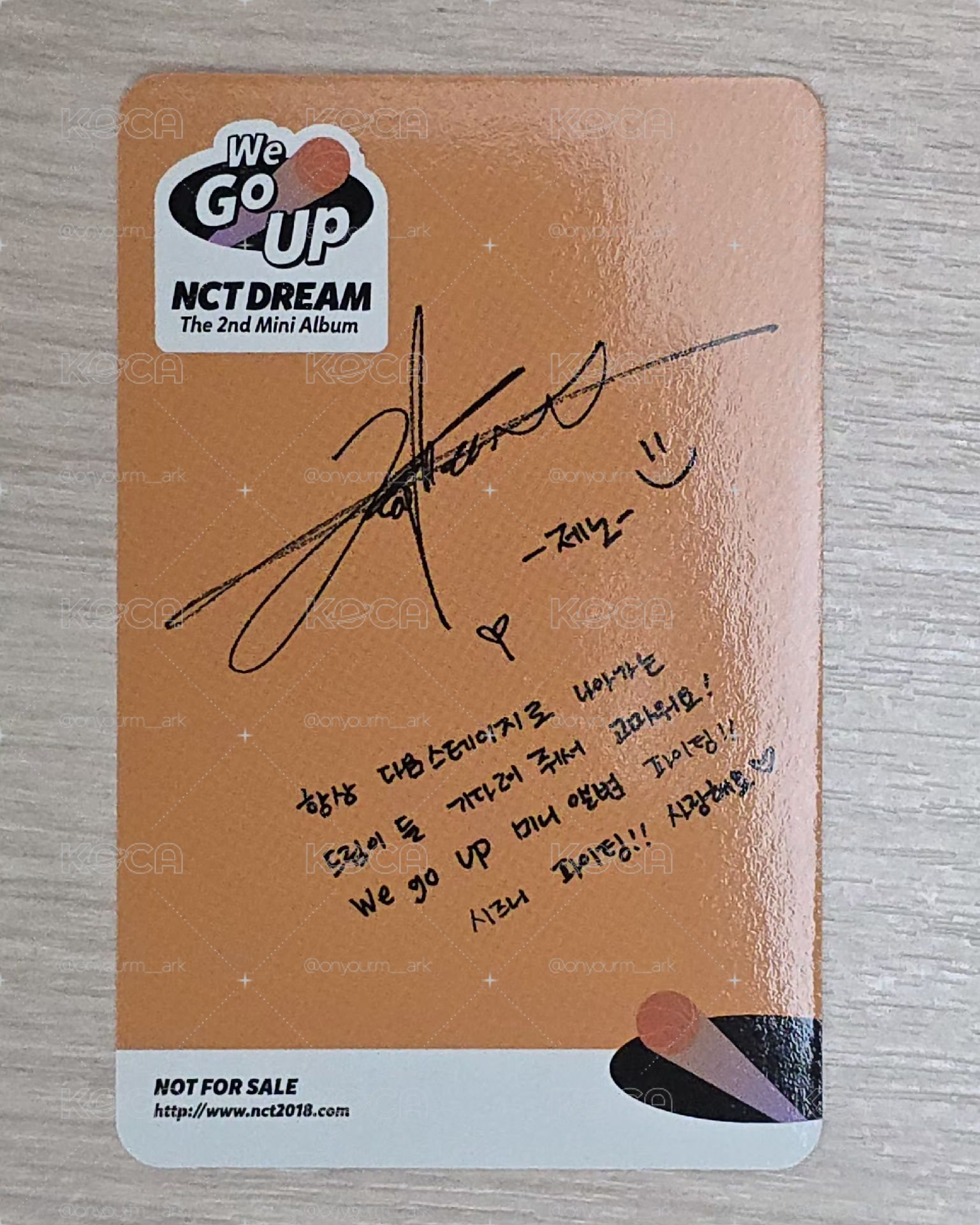 [Jeno] We Go Up 專輯卡