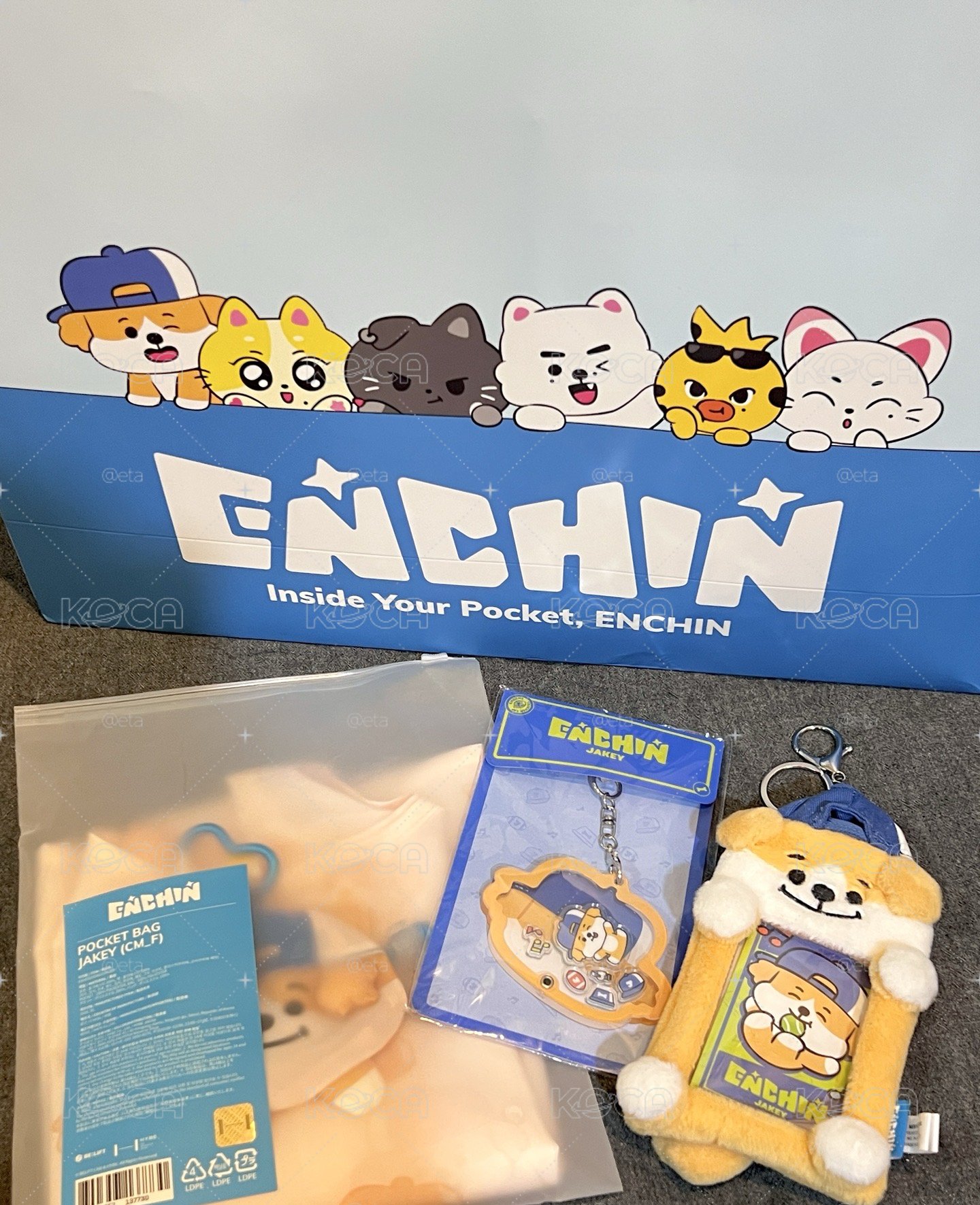Enchin Jakey 購物袋 吊飾