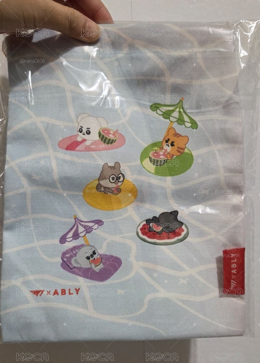T1 X ABLY 藍色 束口背包 