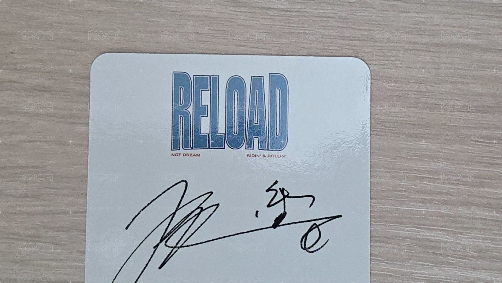 [Chenle] RELOAD 專輯卡 Ridin