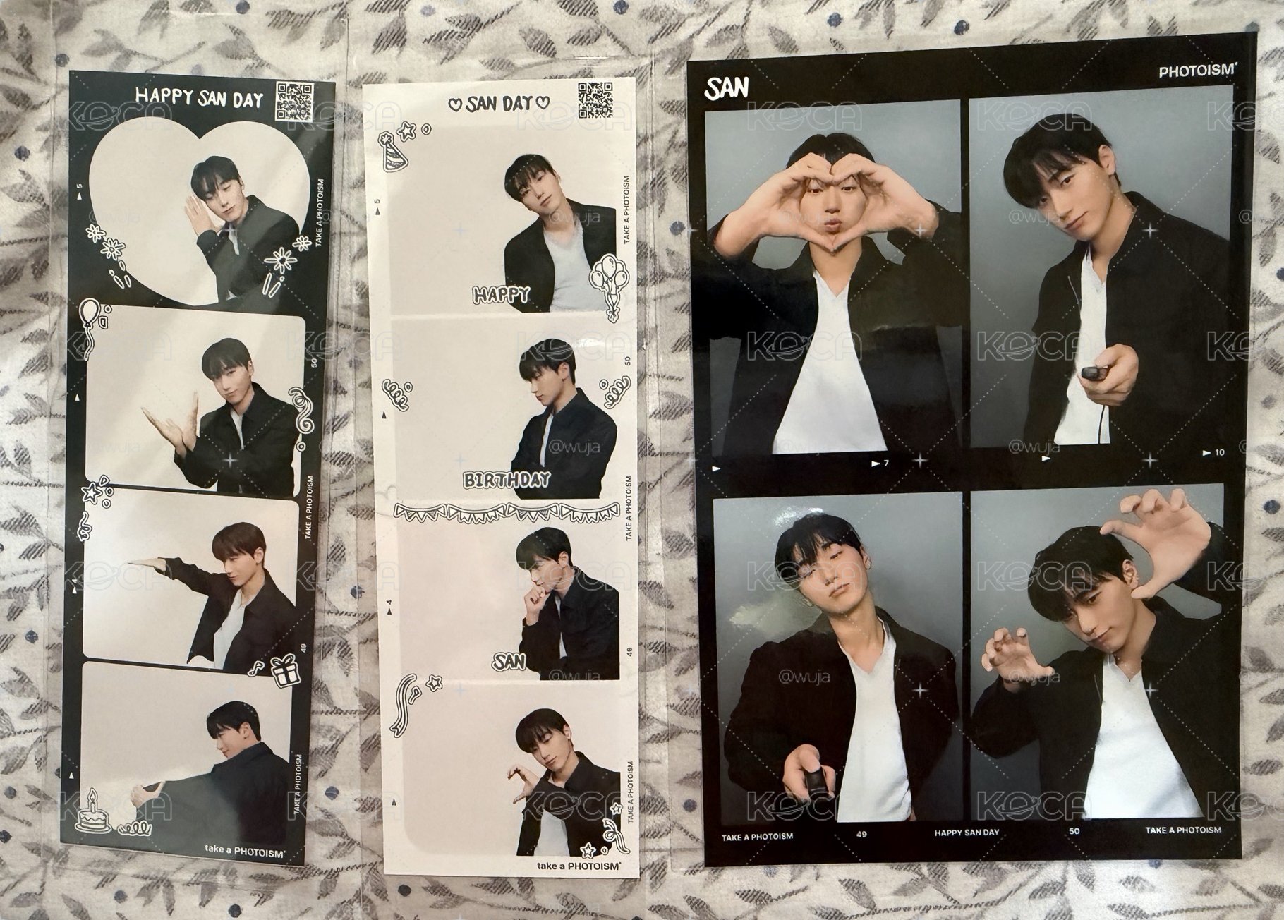 ATEEZ - SAN Photoism snapism 人生四格卡 / 拍貼 貼紙