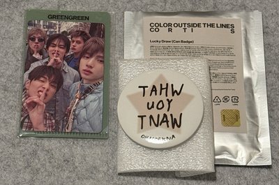 CORTIS 迷二日卡預售特典+迷一安手繪徽章