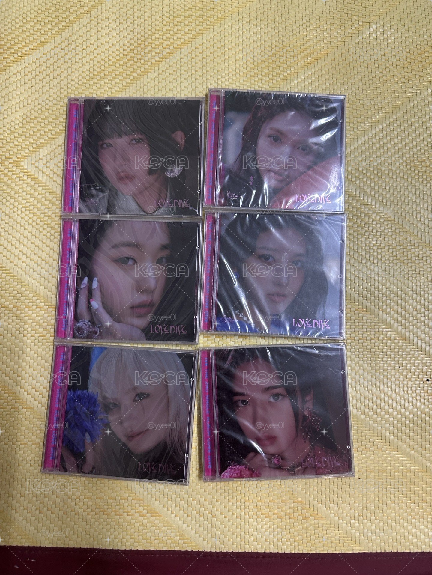 IVE love dive 單封一套全新未拆+日專wave空專一套 