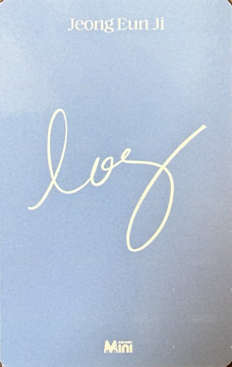 log mr 簽售卡  背面