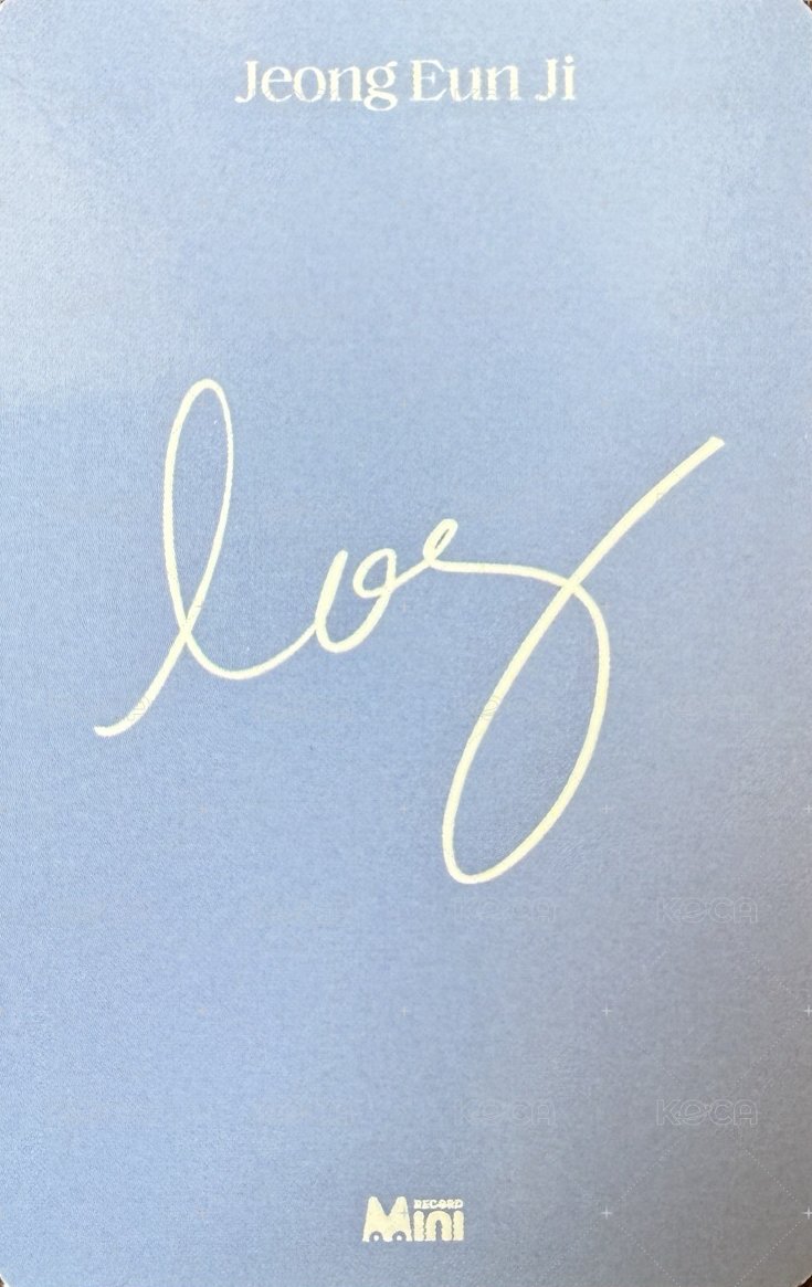 log mr 簽售卡  背面