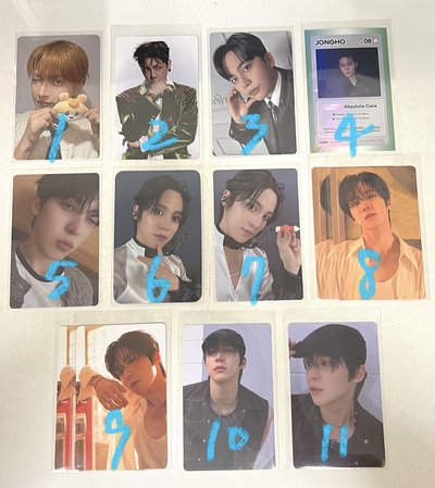 ATEEZ 弘中、潤浩、鍾浩小卡