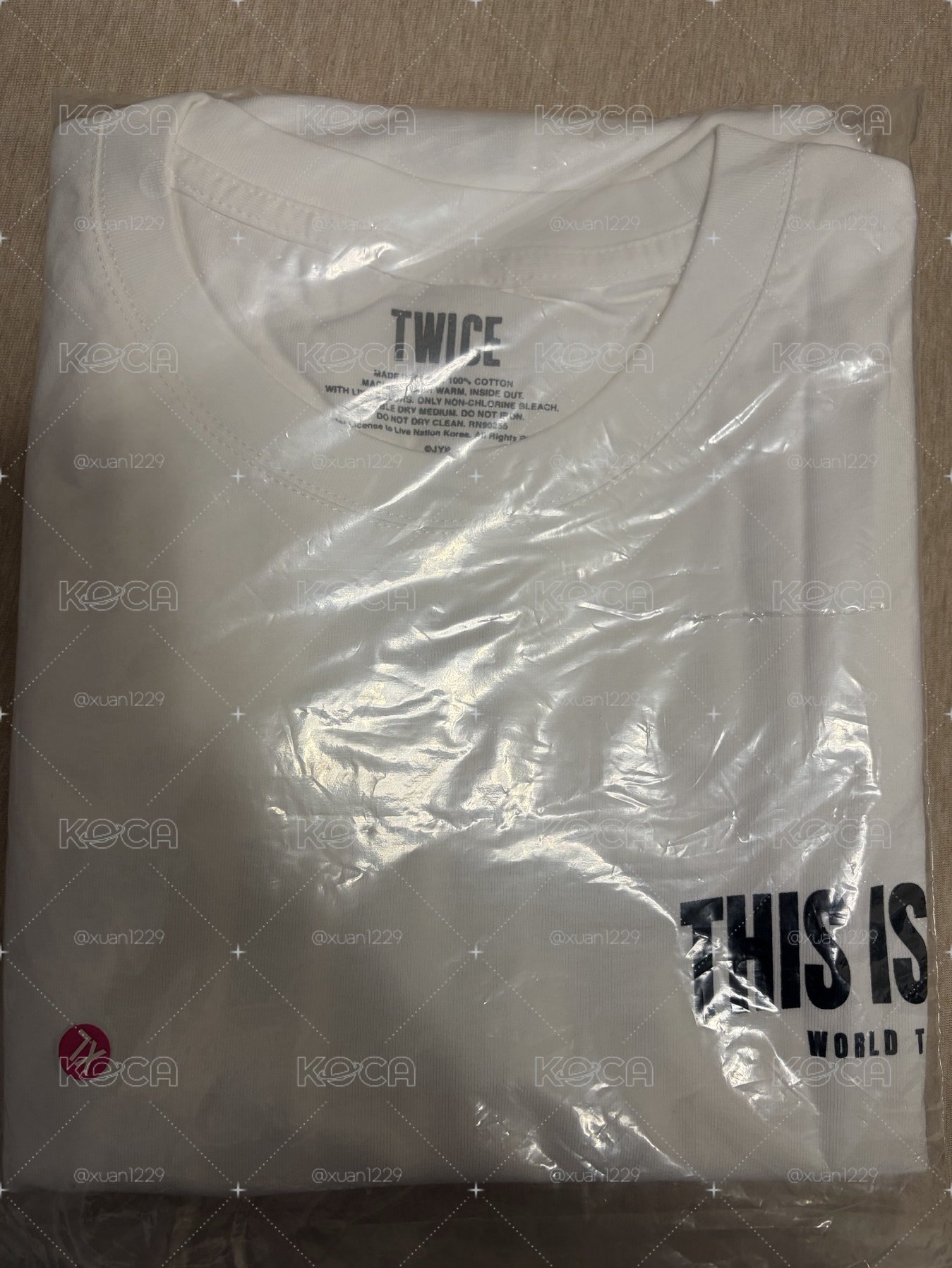 六巡 高雄場週 白T XL