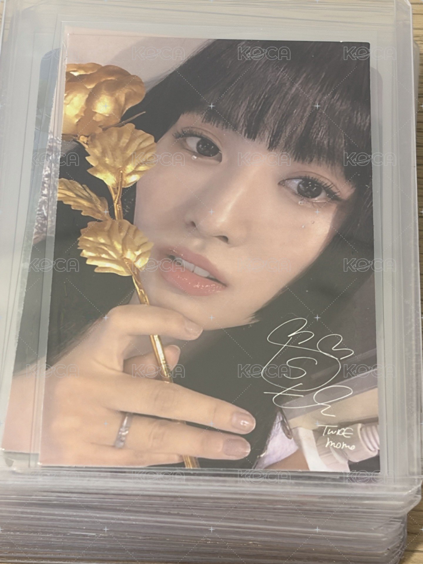 瀏海金色花卡