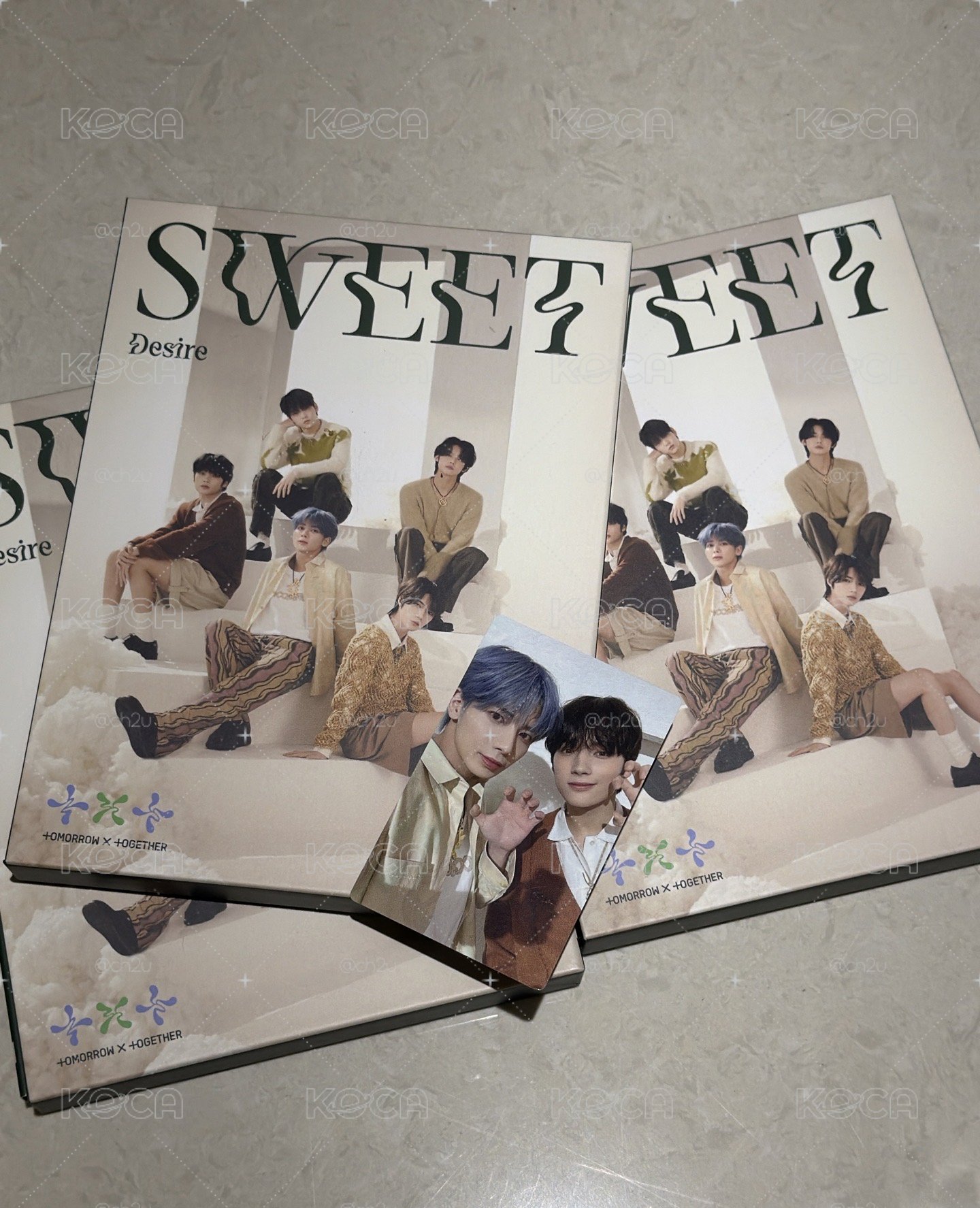 sweet 初回限定a專輯&休姜雙人卡