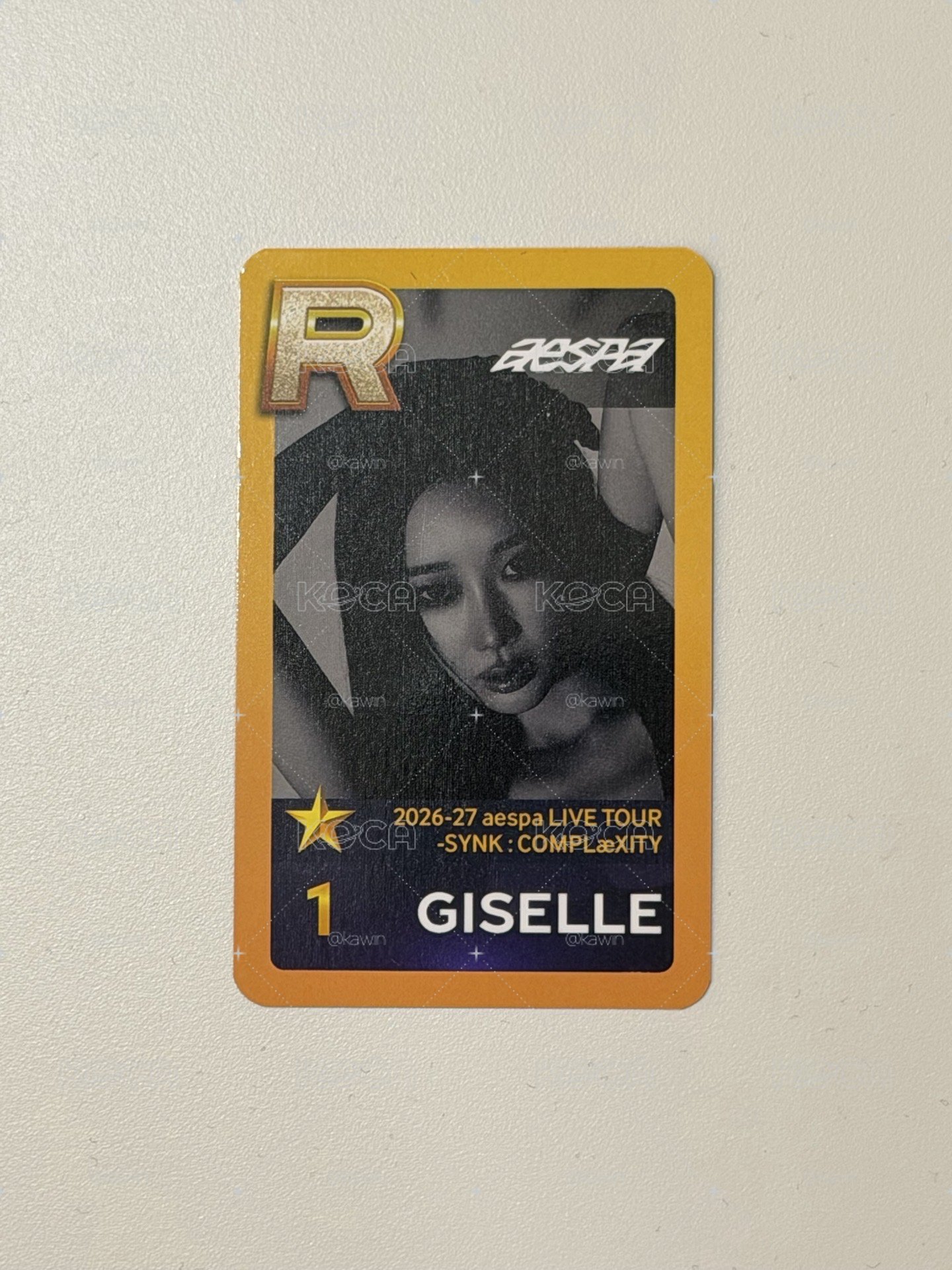 aespa GISELLE SUPERSTAR SMTOWN 任務卡