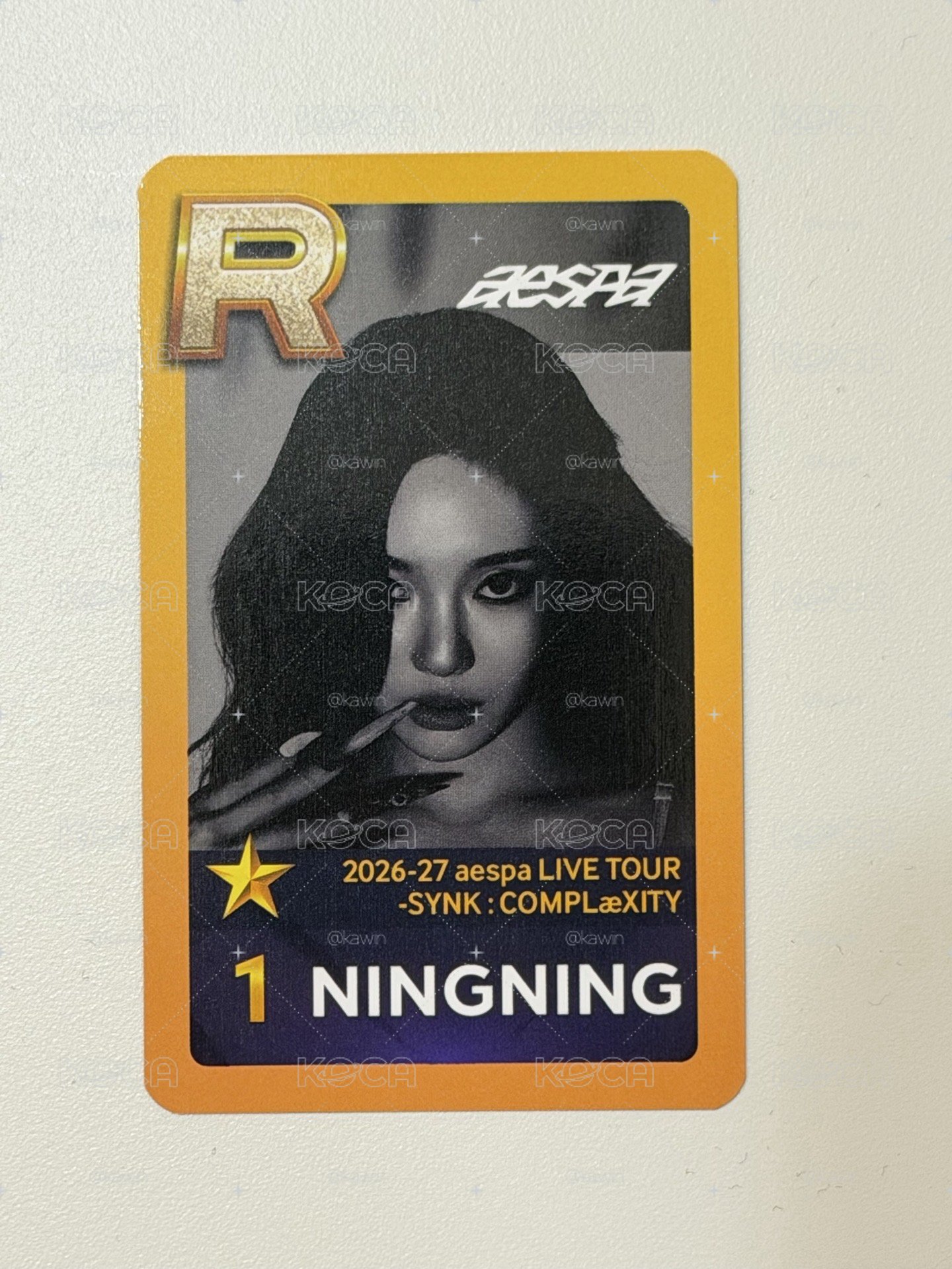aespa NINGNING SUPERSTAR SMTOWN 任務卡
