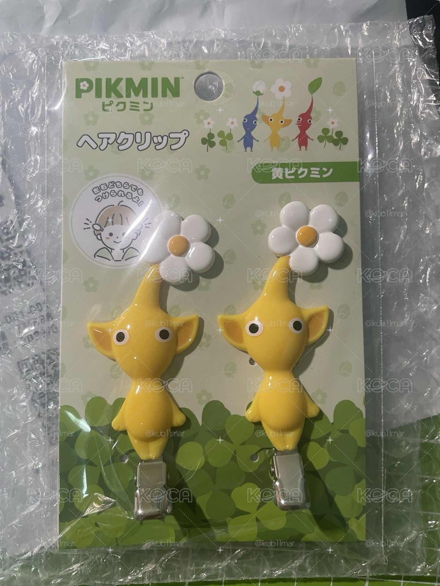 黃皮克敏髮夾