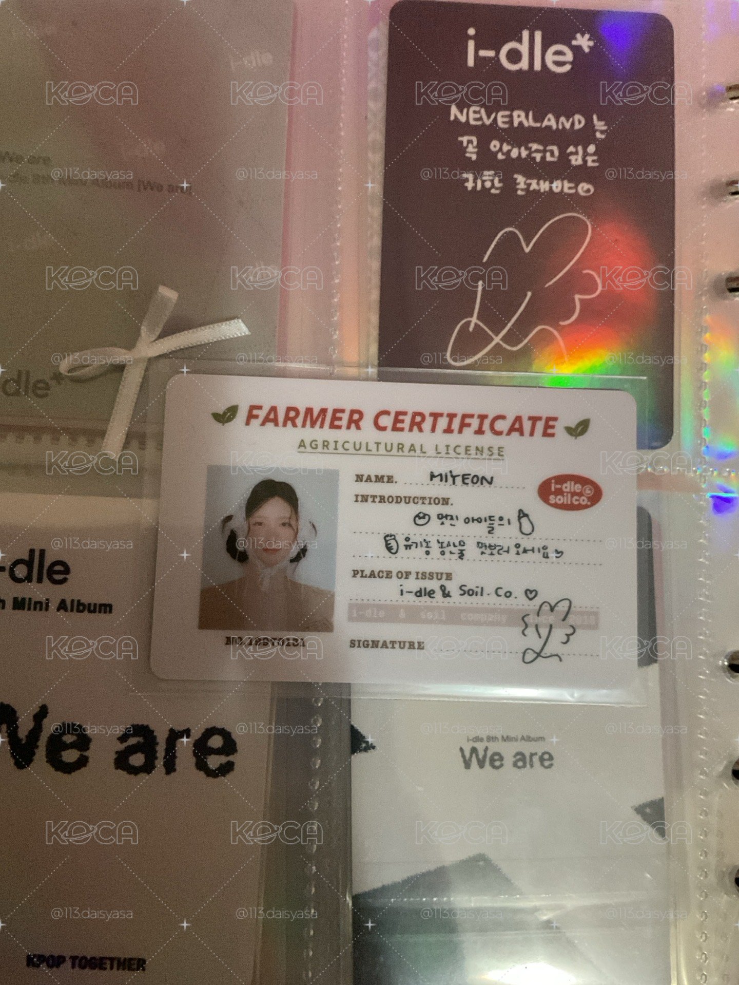 idle 薇娟農民證卡