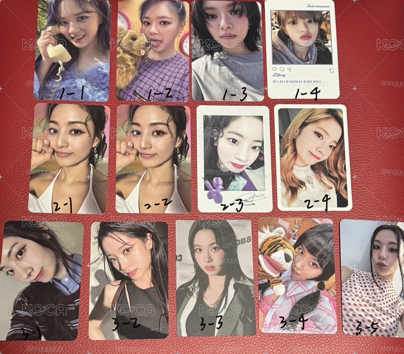 TWICE 歷代專輯卡