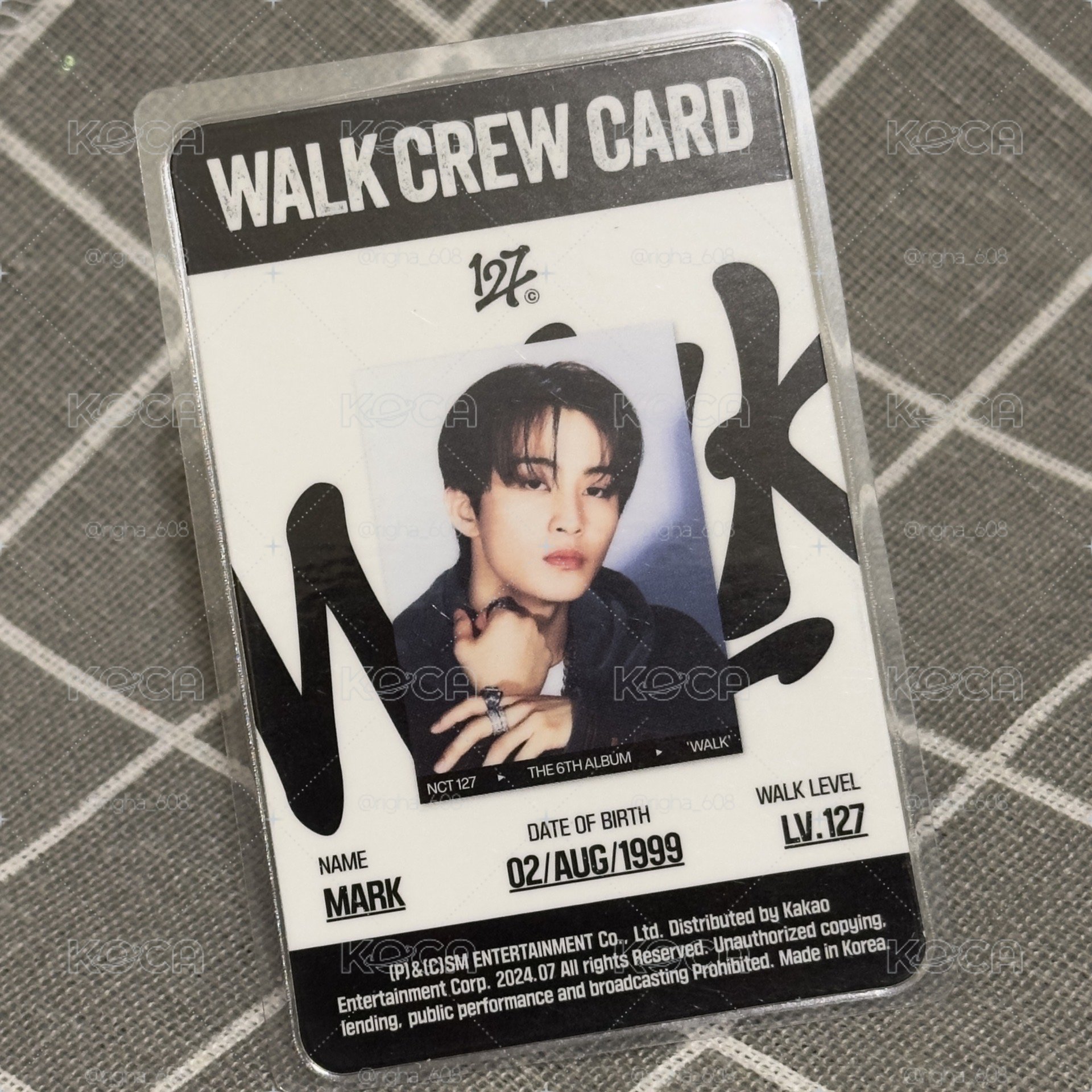 NCT127 馬克 WALK Crew card