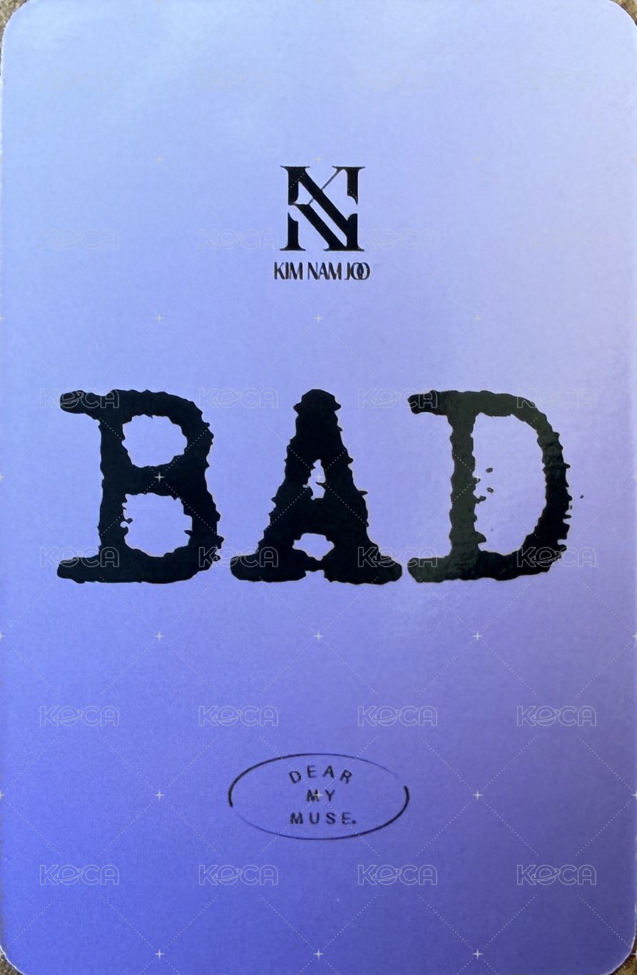 BAD dmm 幸運卡  背面