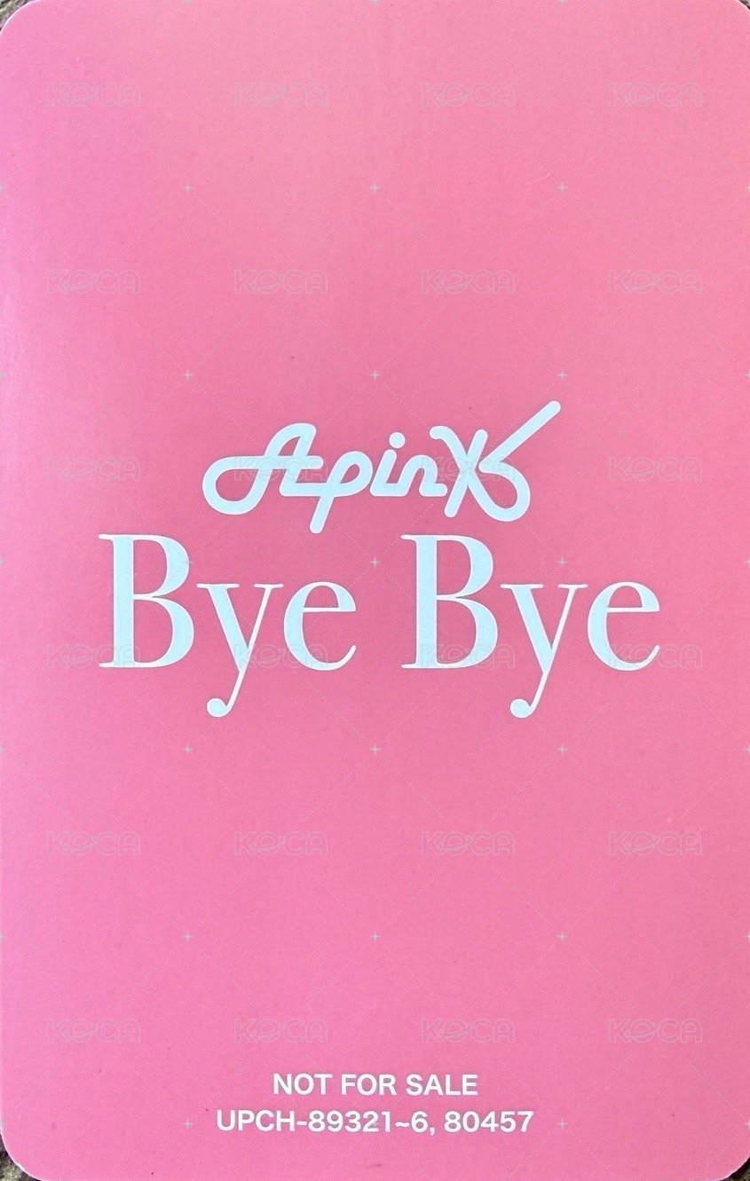 ByeBye 個人盤 專輯卡  背面