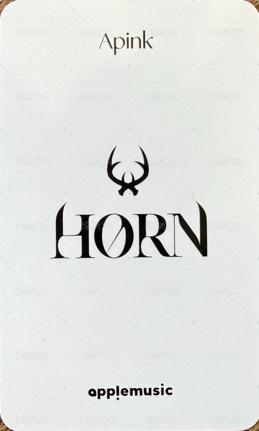 HORN am 1.0 特典卡  背面