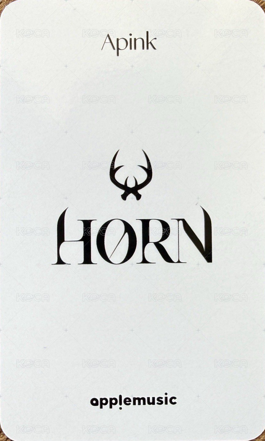 HORN am 1.0 特典卡  背面