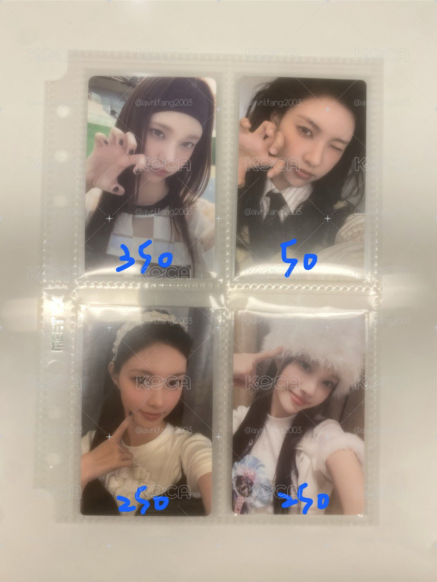 Yunah小卡set
