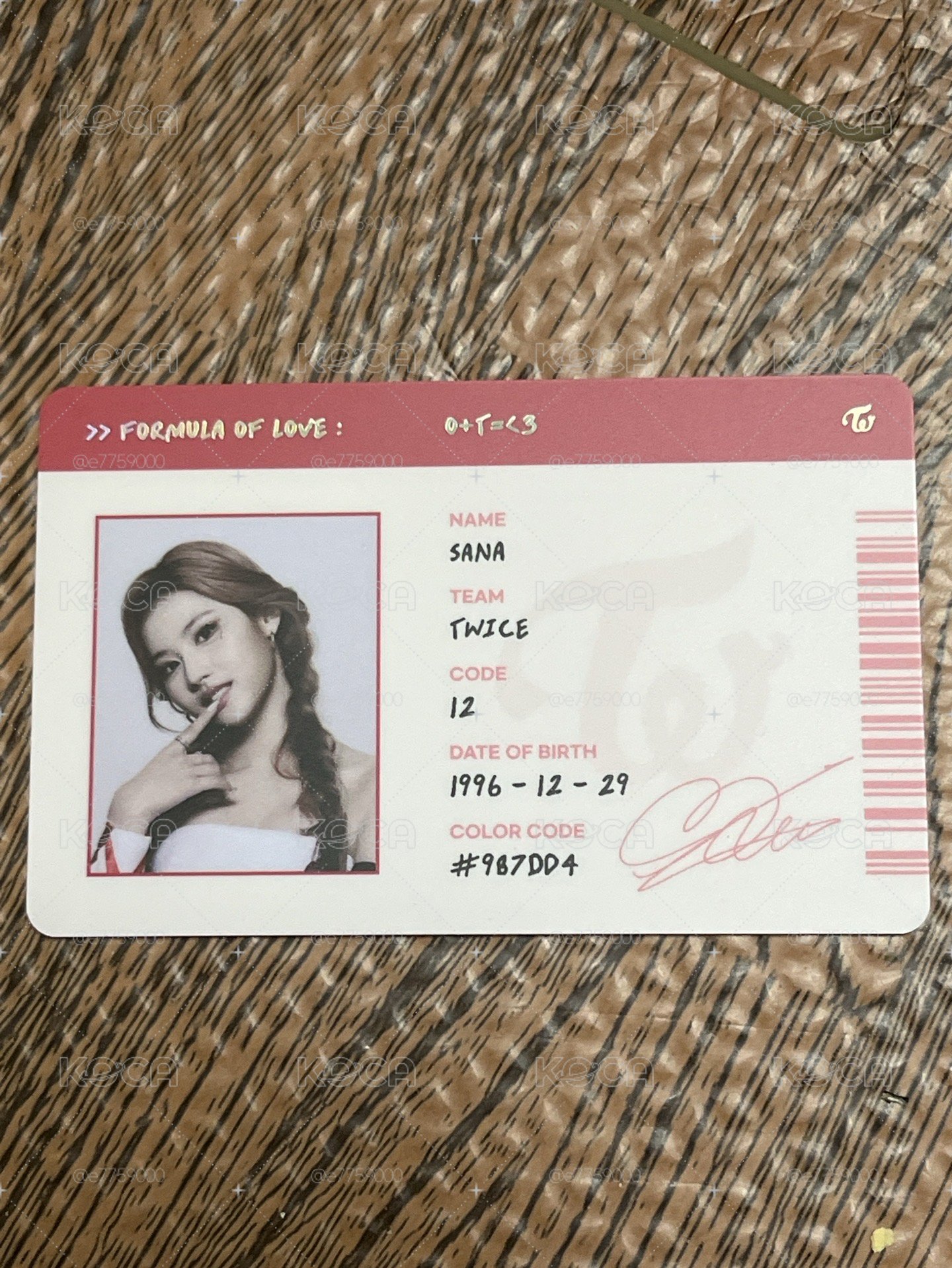 正規三專輯卡 ID