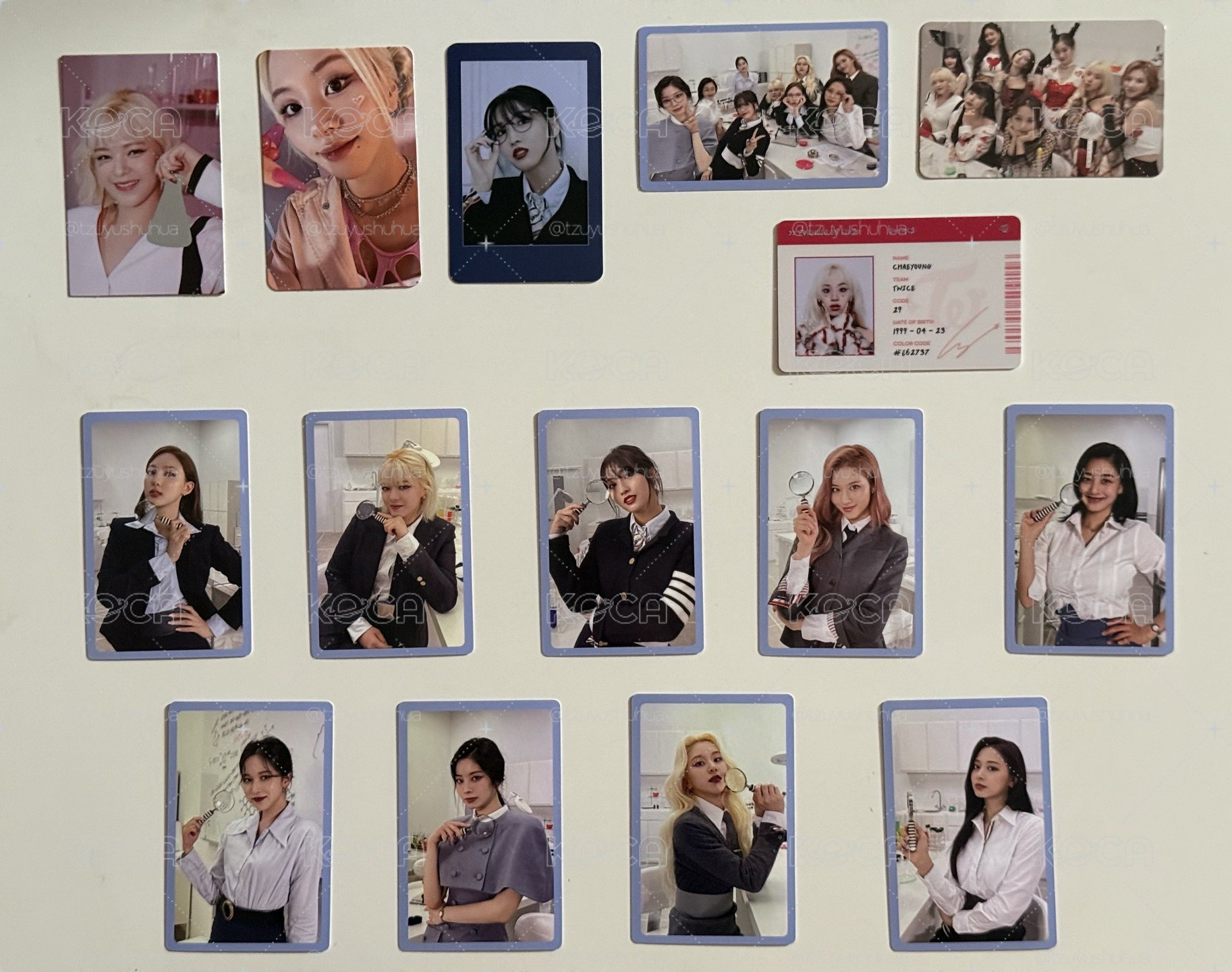 TWICE 科學家專輯小卡
