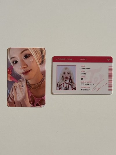 TWICE 科學家專輯小卡