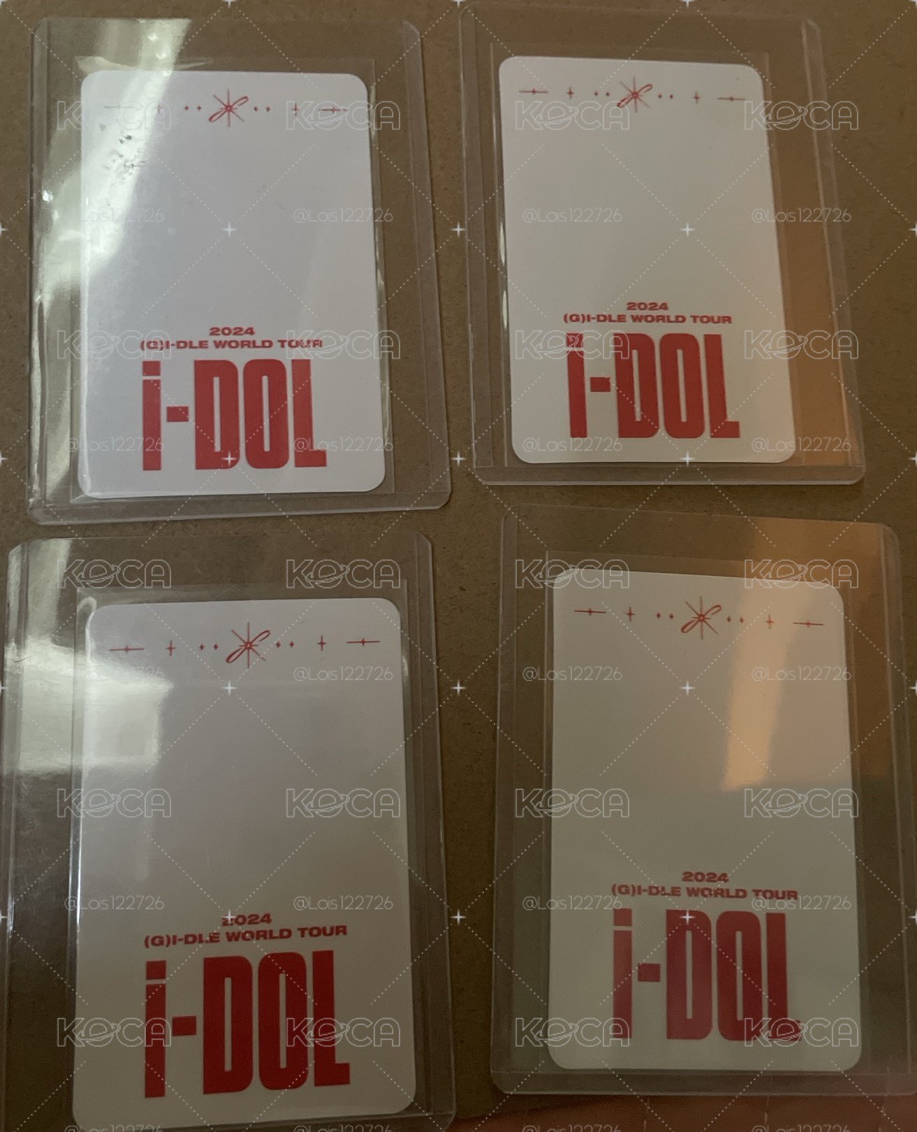 idle 世巡官方小卡售出 剩四張！四張一組賣