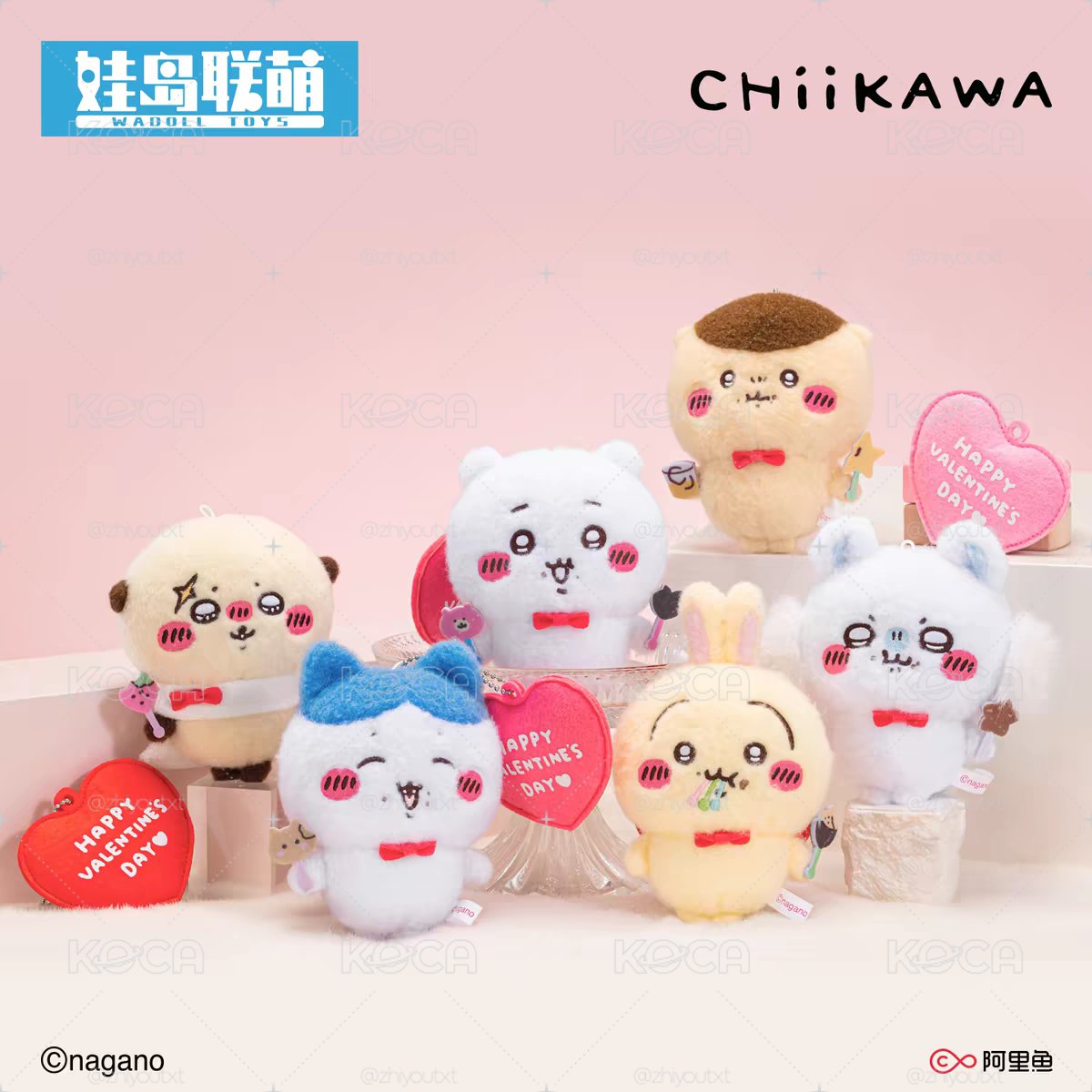 ⑅ 吉伊卡哇 > 預購／娃島聯萌Chiikawa系列毛絨掛件包掛萌掛包