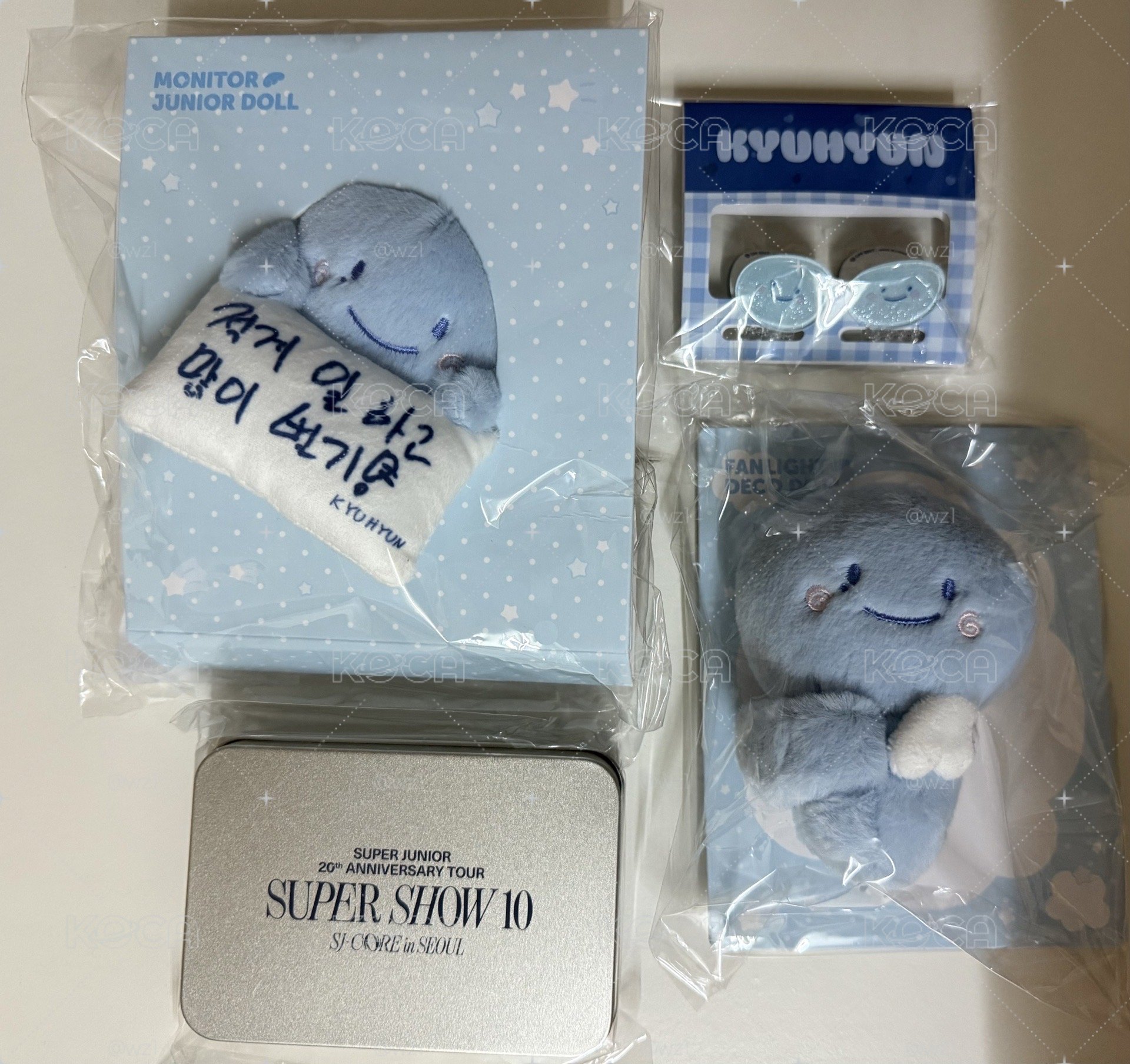 SS10 圭賢 枕娃+手燈娃+戒指+髮夾 ✨全新合售