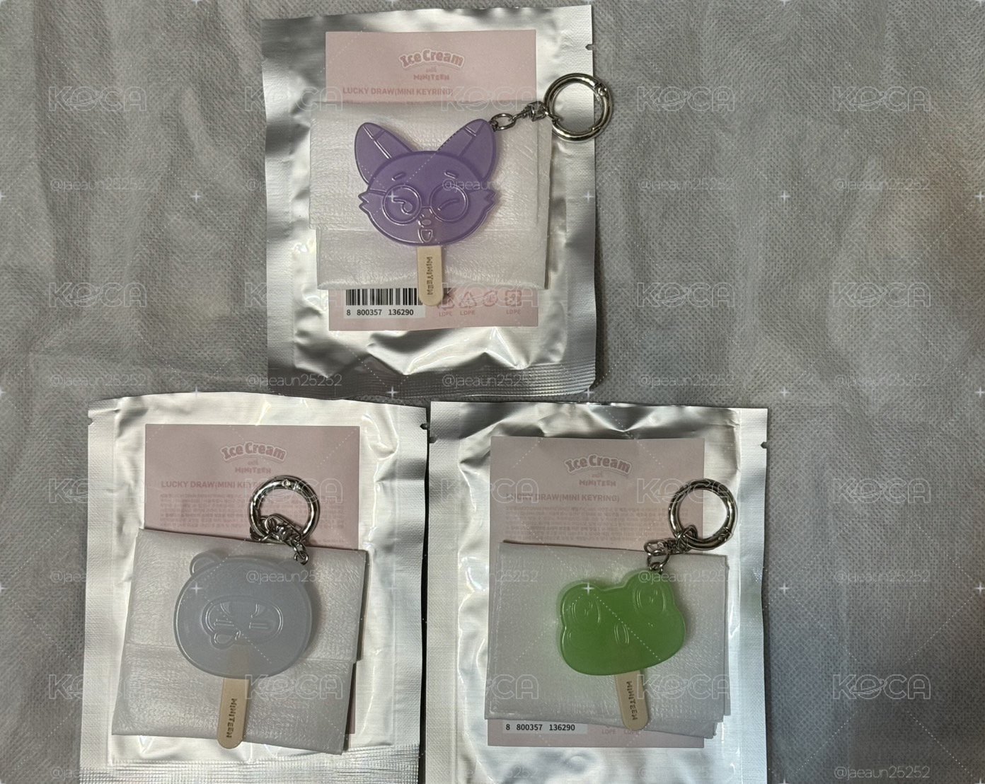 miniteen seventeen 冰棒吊飾 圓+八