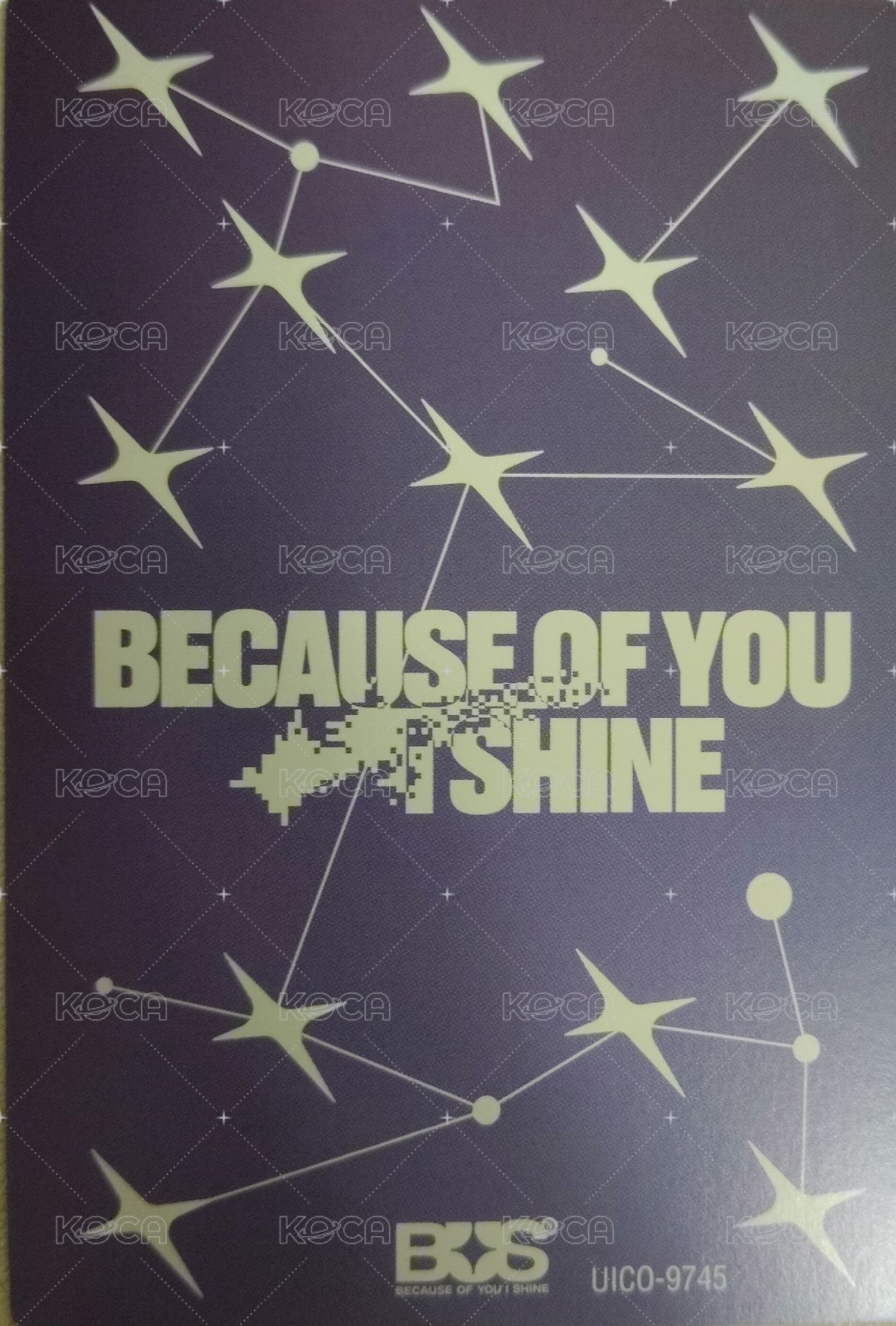 FIRST ALBUM JAPAN EDITION REGULAR VER 專輯卡  背面